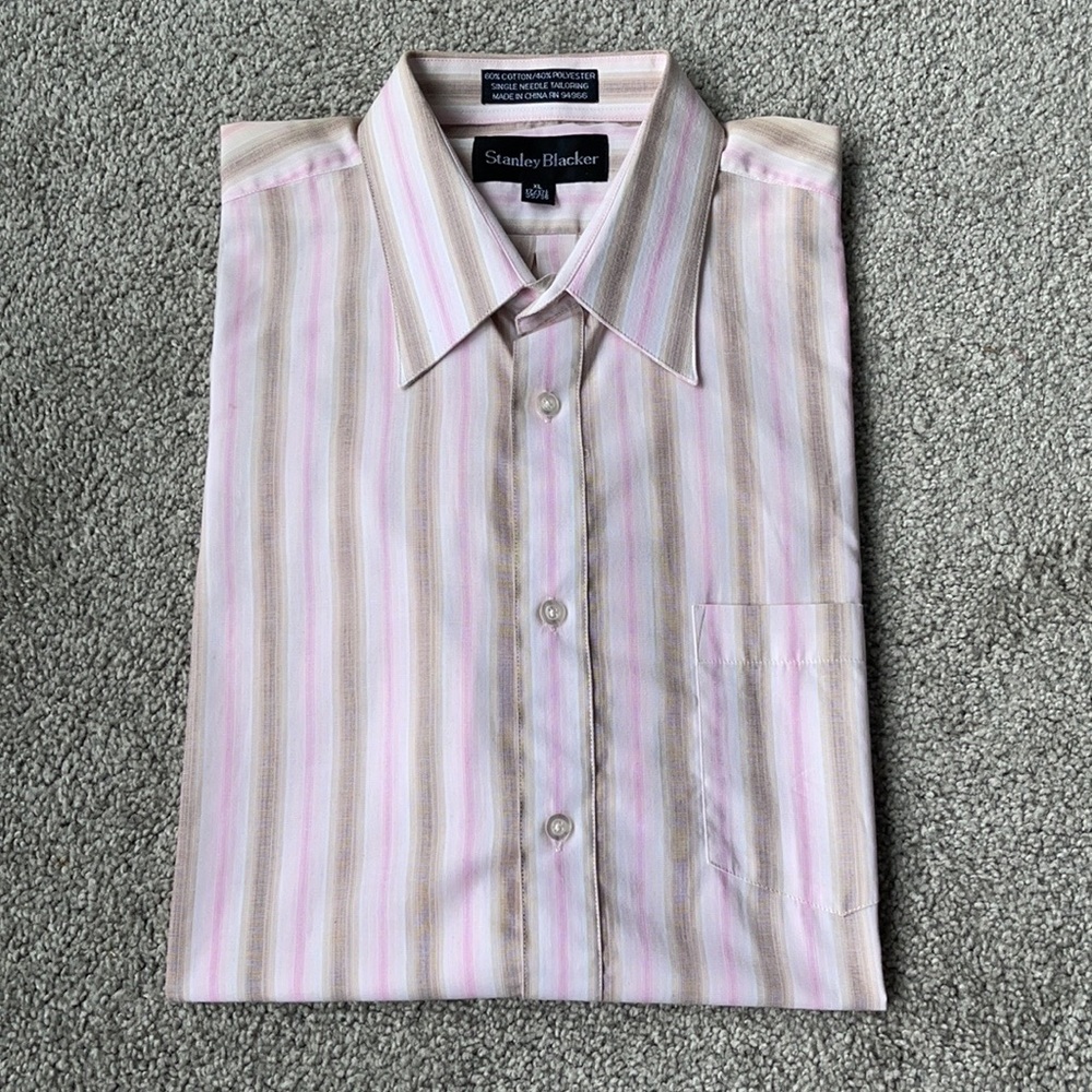 Men’s Long Sleeve Button Down Shirt W/French Cuff